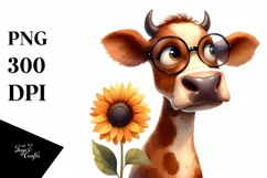 Funny Watercolor Clipart: Sublimation Clipart Product Image 3