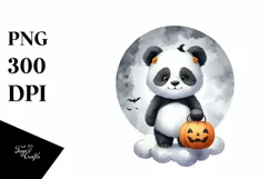 Cute Panda Digital Painting PNG Product Image 3