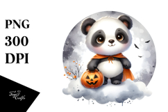 Cute Halloween Panda PNG Product Image 1