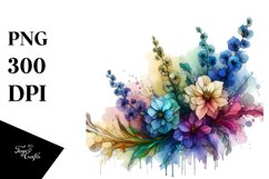 Wooden Stained Delphinium PNG Product Image 1