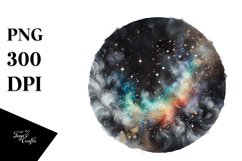 Colorful Black Watercolor Glitter Product Image 1