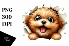 Funny Enthusiastic Bichpoo with Popping Eyes | Sublimation | Product Image 1