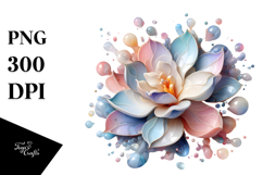 Abstract Glossy Gardenia Stained , PNG Product Image 1