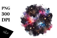 Colorful Black Watercolor Glitter Product Image 1