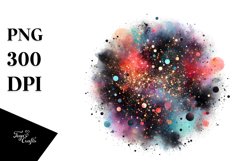 Colorful Black Watercolor Particles Product Image 3