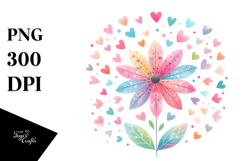 Simple Boho Flower, Transparent PNG Product Image 1