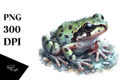 Frog with Big Eyes, Transparent PNG Product Image 1