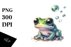 Frog with Big Eyes, Transparent PNG Product Image 1