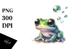 Frog with Big Eyes, Transparent PNG Product Image 1