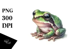 Frog with Big Eyes, Transparent PNG Product Image 1