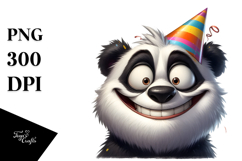 Silly Cartoon Panda PNG Product Image 1