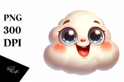 Funny Baby Cloud Portrait, High-Res PNG Product Image 3