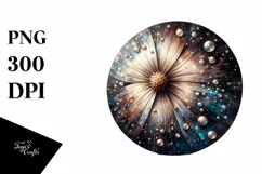 Shiny Cosmos Watercolor Splash | Clipart Product Image 1