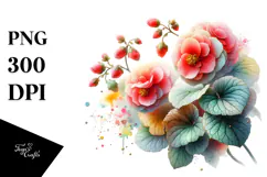 Begonia Made of PNG Product Image 1