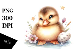 Cute Baby Duck PNG Product Image 1