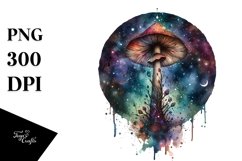 Celestial Mushroom Watercolor Splash Product Image 3