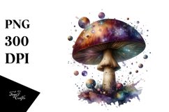 Celestial Mushroom Watercolor Splash Product Image 1