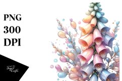 Quirky Foxglove Artwork | Clipart Product Image 3