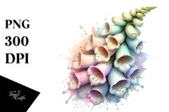 Quirky Foxglove Artwork | Clipart Product Image 1