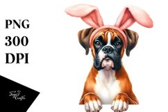 Boxer Bunny Ears,, Clipart |T-shirt, Mug, Tumbler Product Image 1