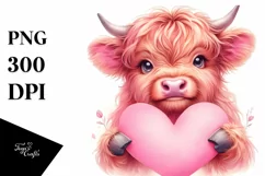 Cute Highland Cow Spring Love Flowers |T-shirt, Mug, Tumbler Product Image 8