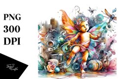 Colorful Baby Fairy in Harlem Ballroom PNG Product Image 3