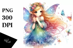 Cute Fairy Colorful Watercolor Product Image 3