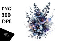 Abstract Shiny Delphinium Product Image 1