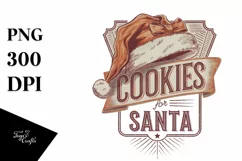 Retro Cookies for Santa Png Product Image 5
