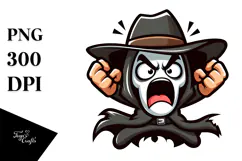 Cartoon Reaper with Hat, Transparent PNG Product Image 1