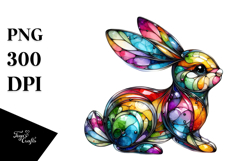 Colorful Bunny, Transparent PNG Product Image 1