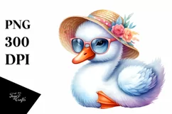 Colorful Cute Baby Swan | Clipart Product Image 3