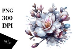 Glossy Freesia Watercolor | Clipart Product Image 3