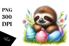 Sluggish Baby Sloth, Transparent PNG Product Image 1