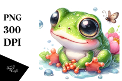 Cute Baby Frog PNG Product Image 1