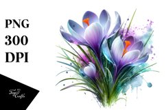 Shiny Crocus | Sublimation | Clipart Product Image 1
