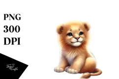 Lion in Rainbow, Transparent PNG Product Image 1