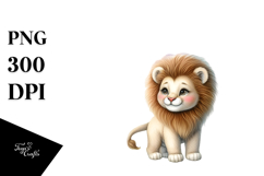 Lion in Rainbow, Transparent PNG Product Image 1