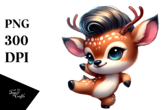 Dancing Baby Deer PNG Product Image 1