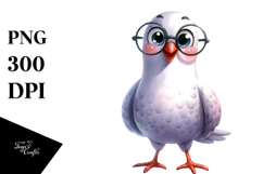 Funny Dove Clipart Product Image 1