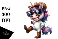 Funny Unicorn Expressive Clipart Product Image 3