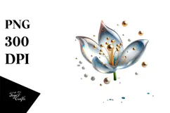 Glossy Snowdrop Made of , Transparent PNG Product Image 1