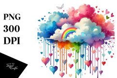 Cloud with Hearts, Transparent PNG Product Image 1