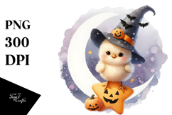 Cute Chicken Halloween Image PNG Product Image 1