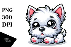 Baby West Highland Terrier Clipart Product Image 1