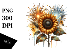 Vintage Rusted Sunflower, 20 oz Tumbler PNG Product Image 1