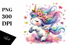 Baby Unicorn Pastel Clipart Product Image 1