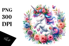 Cute Baby Hippo Watercolor Painting PNG Product Image 1