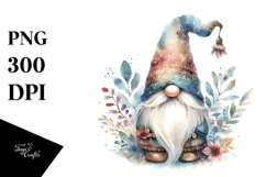 Simple Watercolor Boho Gnome PNG Product Image 1
