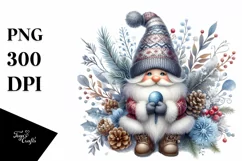 Detailed Winter Gnome, Transparent PNG Product Image 3